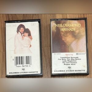 Columbia Stereo Cassettes Neil Diamond, Barbara Streisand